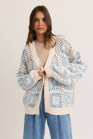 Sky Crochet Cardigan