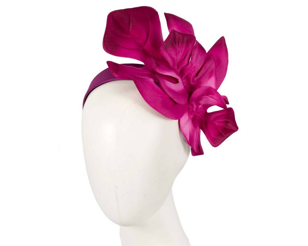 Max Alexander by Cupids Millinery Melbourne - Large mostrera leaves fascinator headband