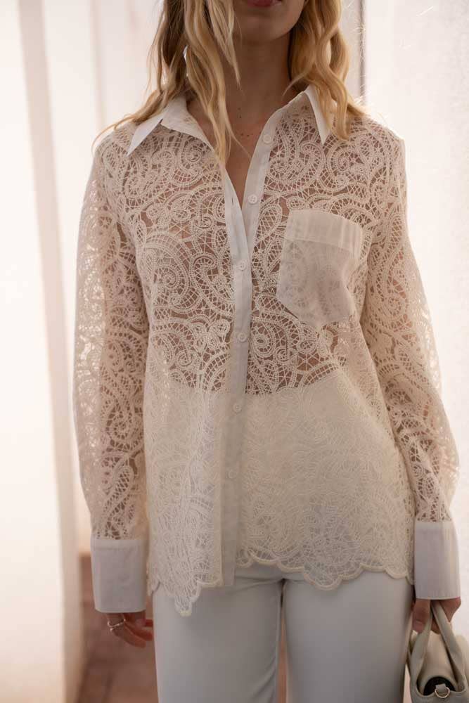 Guipure Lace Shirt