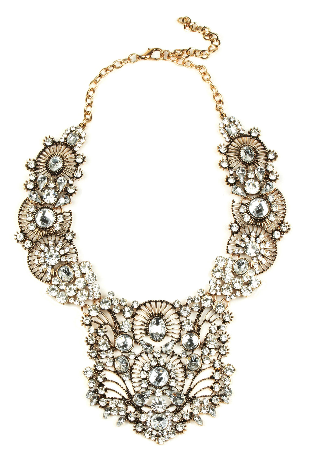 Eye Candy Los Angeles - Manhattan Bronze Statement Necklace