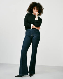 SPANXshape™ Flare Jeans- Raw Indigo