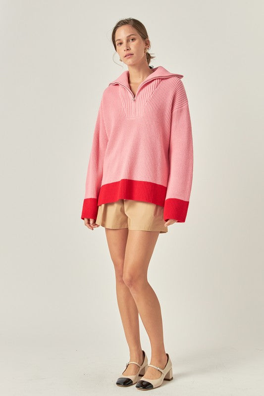 Louanne Contrast Pullover