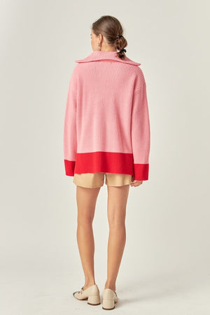 Louanne Contrast Pullover