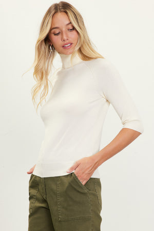 High Neck Sweater Top