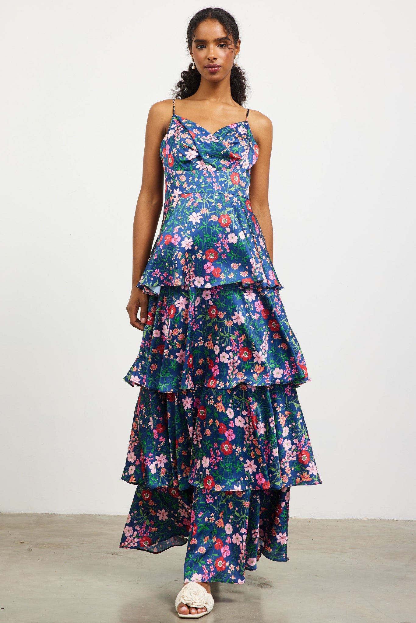 Natalia Floral Tiered Dress