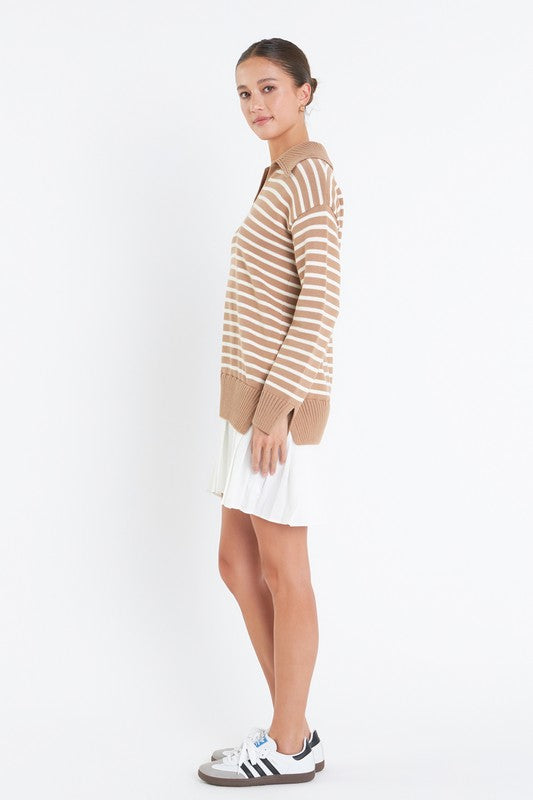 Tenny Pleated Sweater Dress