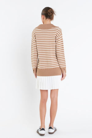 Tenny Pleated Sweater Dress