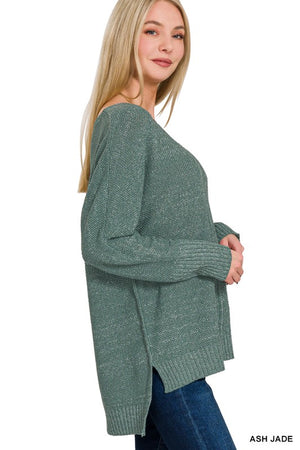 Centered Pullover - Ash Jade