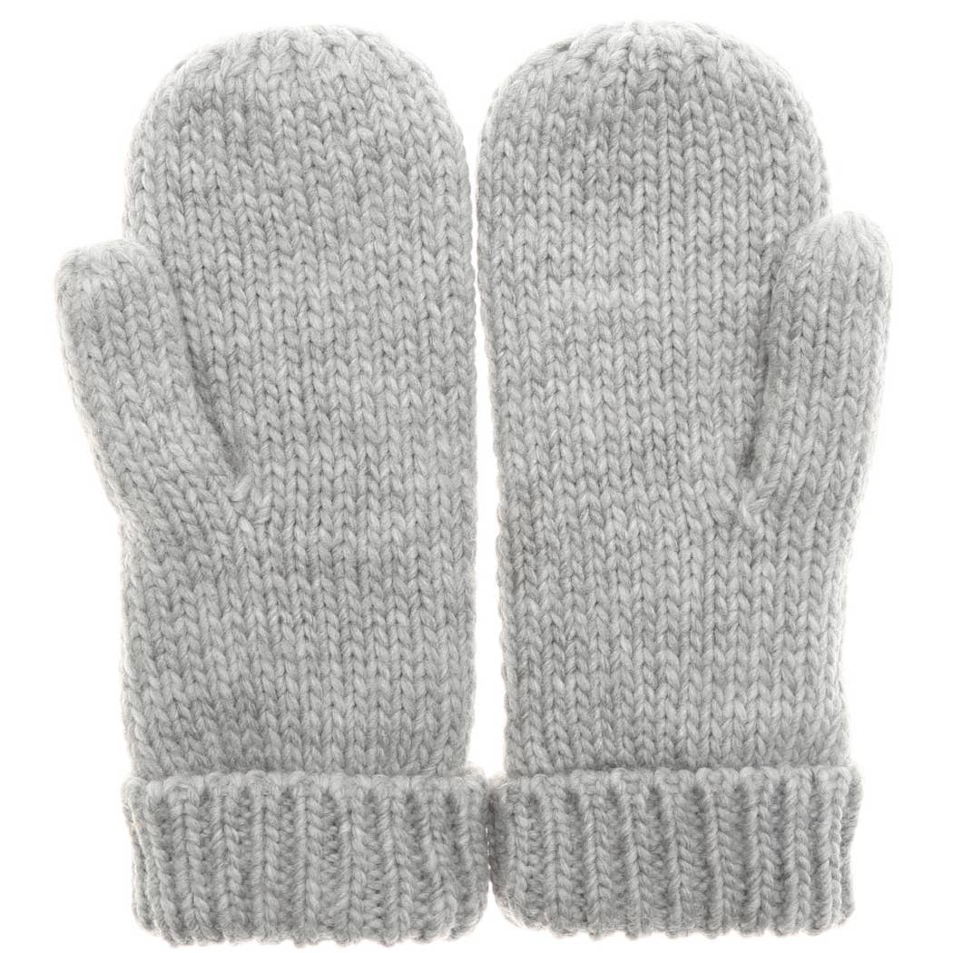 Winter Gloves Cable Knit Mittens with Fleece Lined