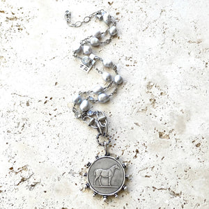 Equestrian Derby Coin Necklace