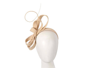 Max Alexander by Cupids Millinery Melbourne - Large loops and feather fascinator