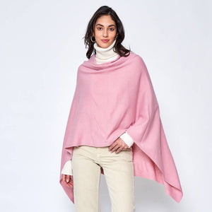 Light Tone Solid Diamond Shape Scarf Poncho