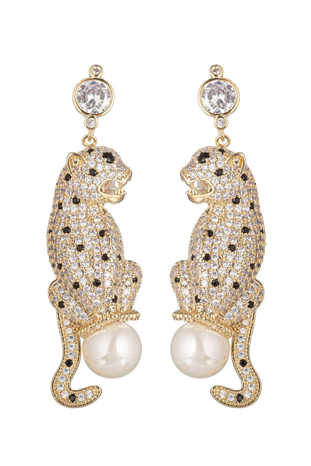 Eye Candy Los Angeles - Double Leopard Earrings