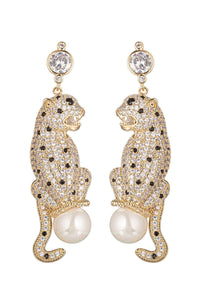 Eye Candy Los Angeles - Double Leopard Earrings