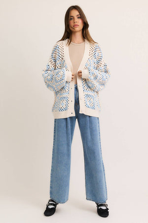 Sky Crochet Cardigan