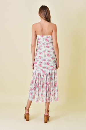 Ruched Strapless Dress