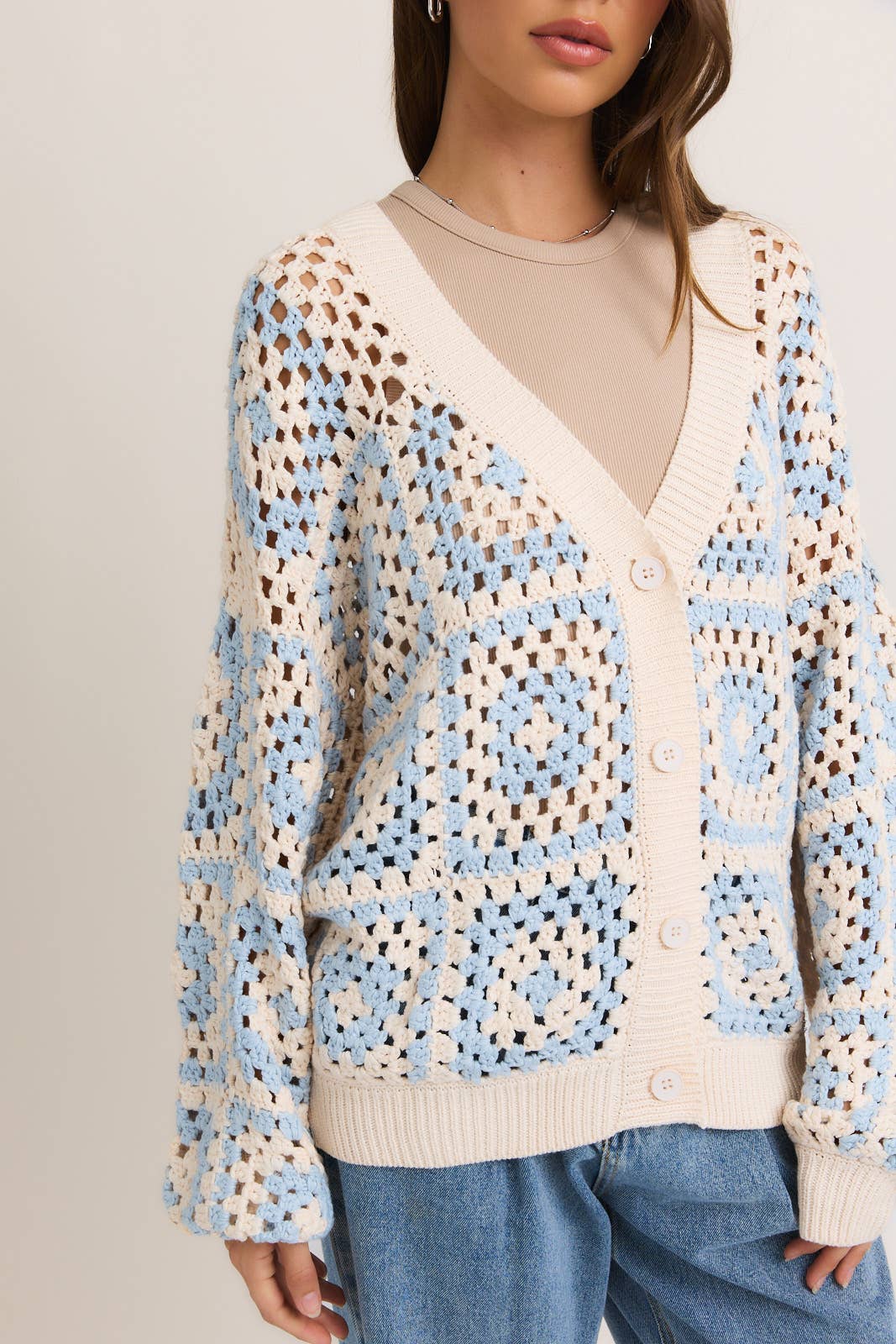 Sky Crochet Cardigan