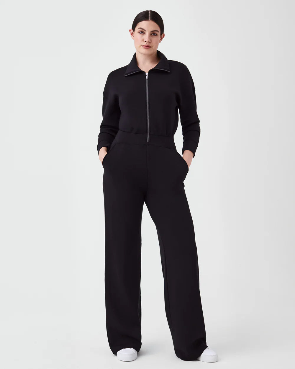 AirEssentials Wide Leg Jumpsuit- Black