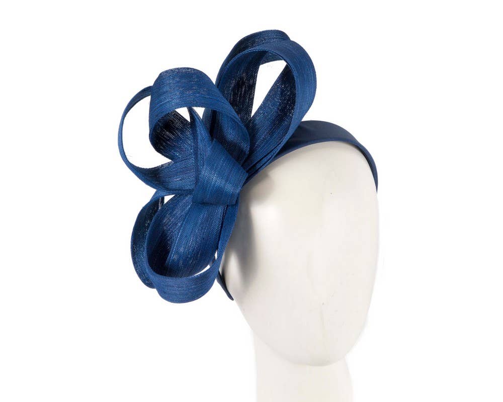 Max Alexander by Cupids Millinery Melbourne - Abaca loops on the headband - Black