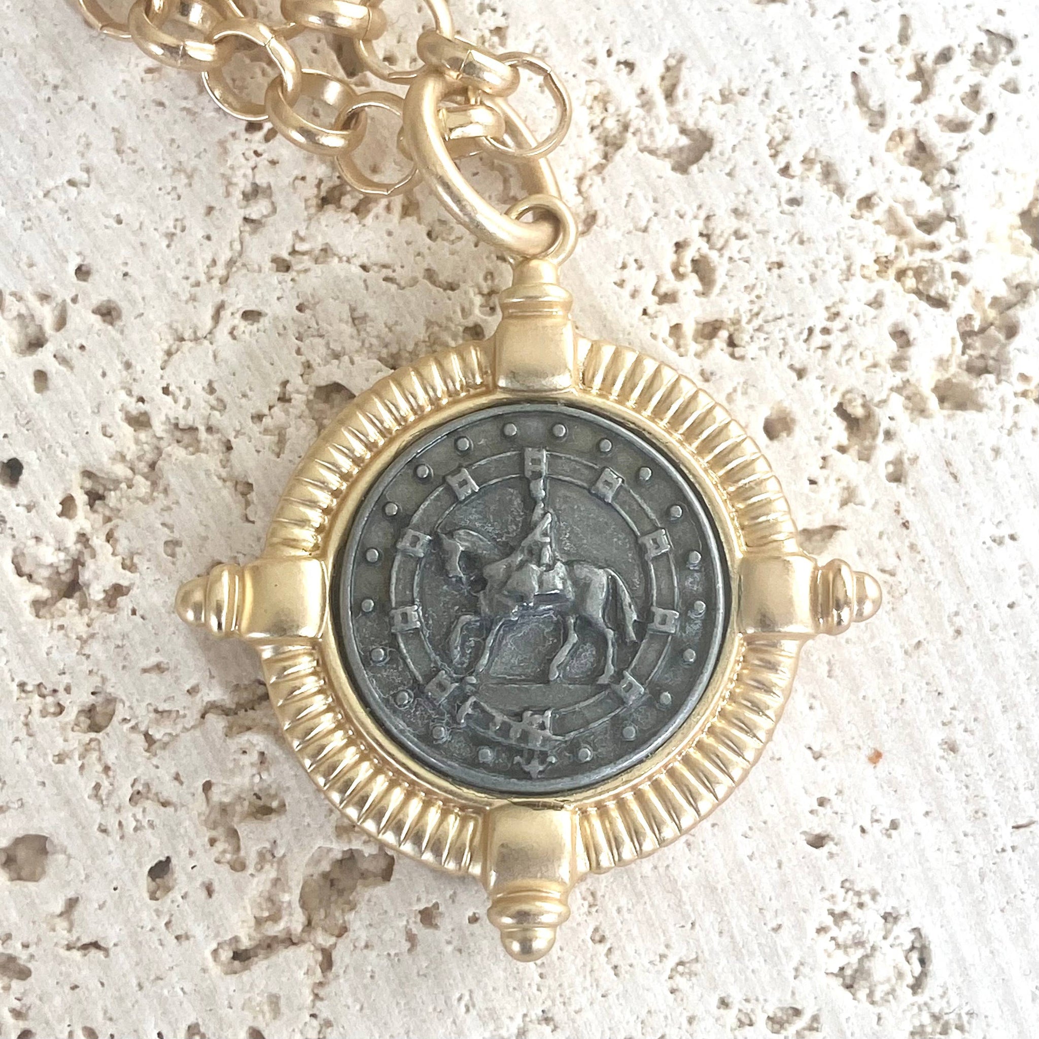 Equestrian Coin Boutique Ranch Necklace