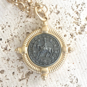 Equestrian Coin Boutique Ranch Necklace