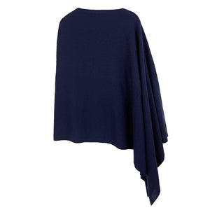 Dark Tone Solid Diamond Shape Scarf Poncho