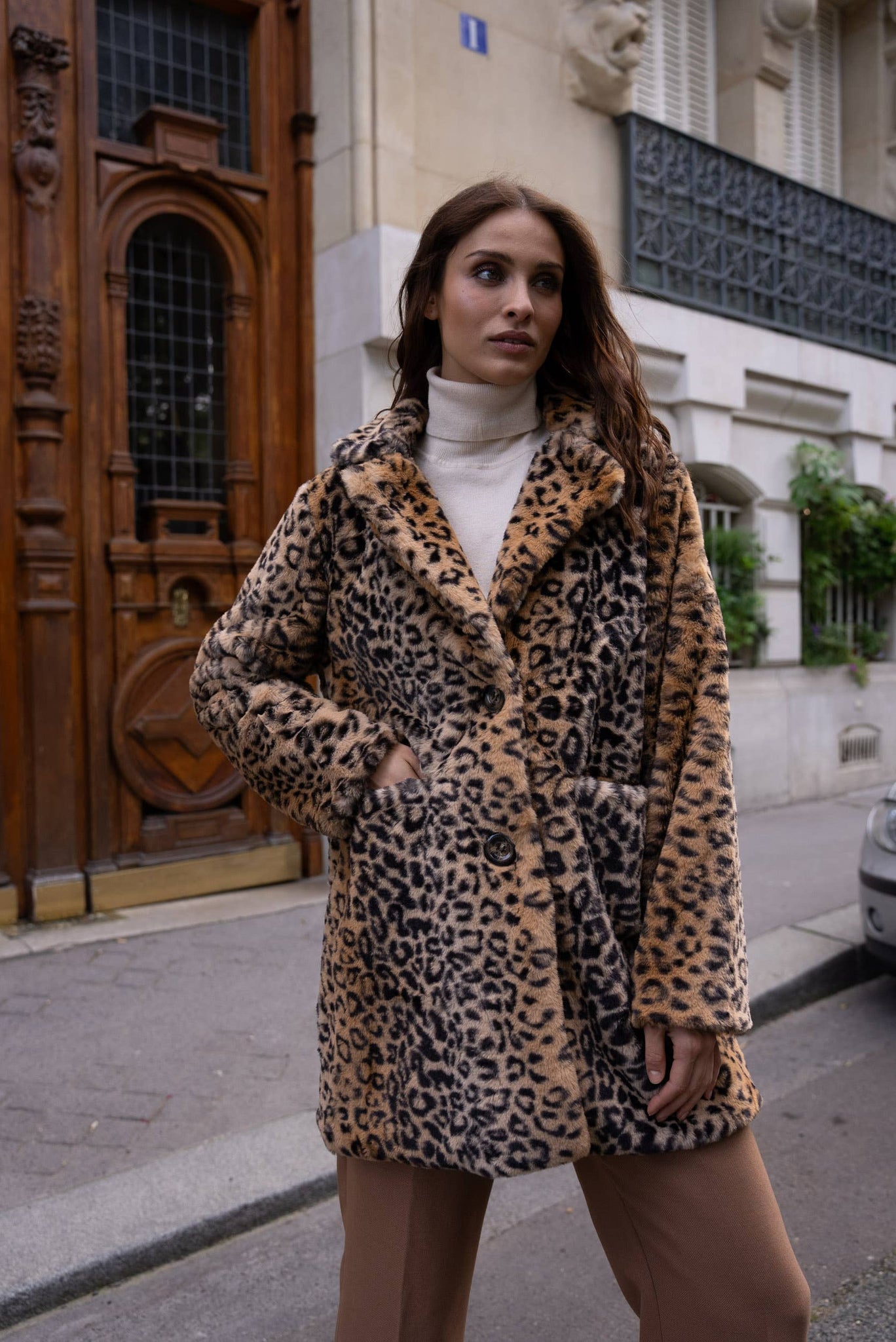 Za Za Leopard Coat