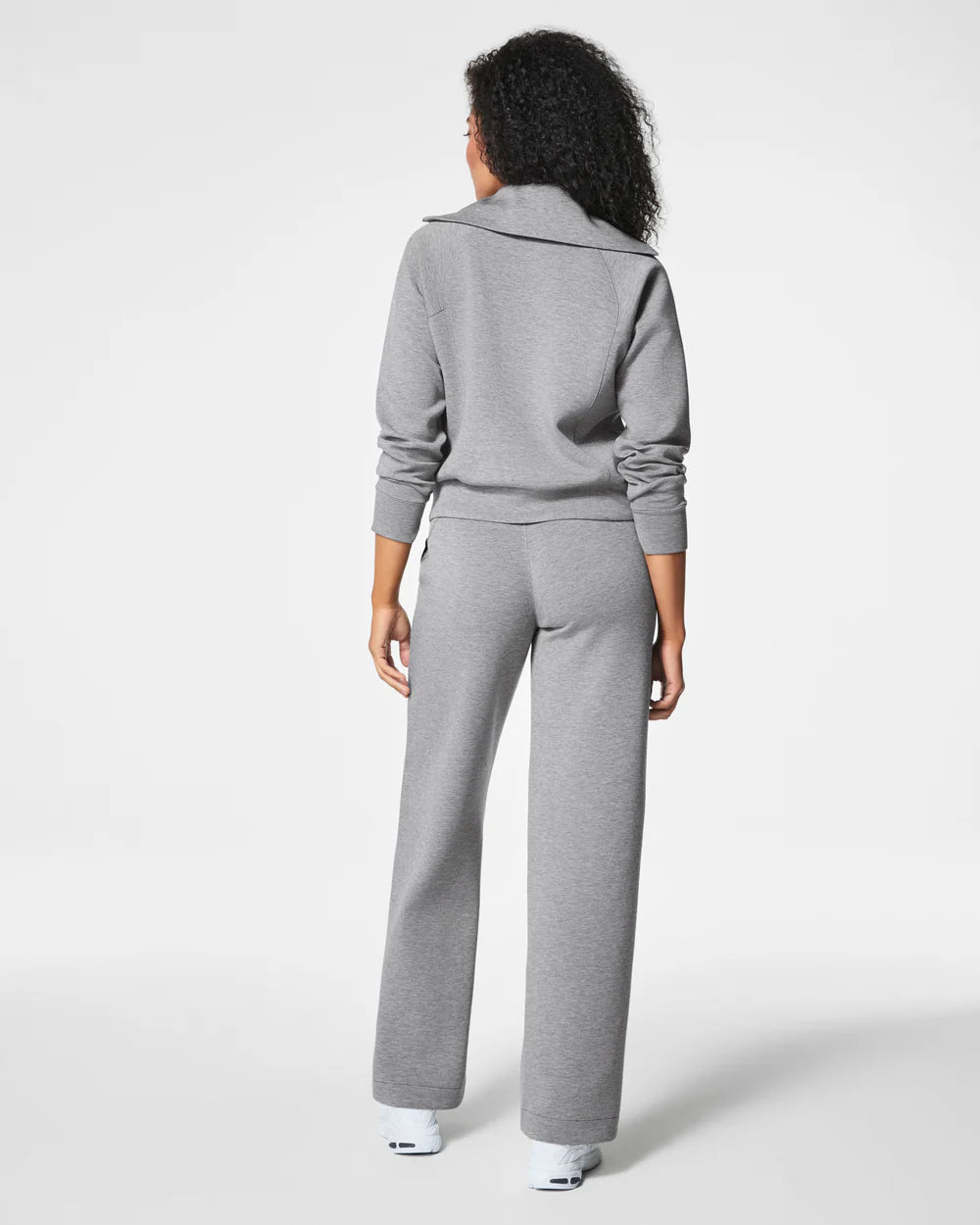 Spanx AirEssentials Half Zip- Grey Heather