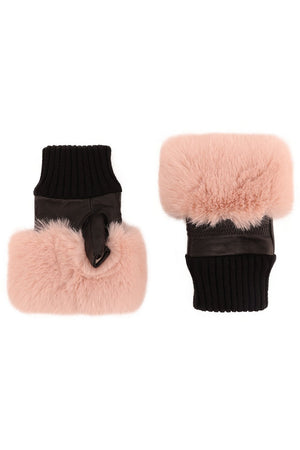 Faux Fur Fingerless Gloves- 4 colors